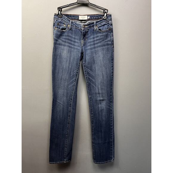 Abercrombie & Fitch Denim - Abercrombie & Fitch Jeans Womens 0 Regular Blue Denim Erin Stretch Straight